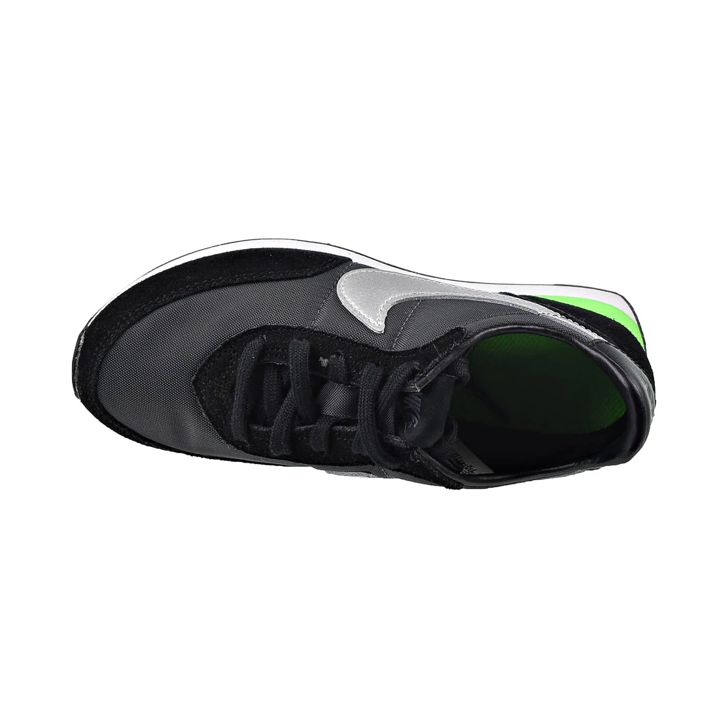 Nike Waffle Trainer 2 (PS) Little Kids' Shoes Black-Chrome-Dark Smoke Grey
