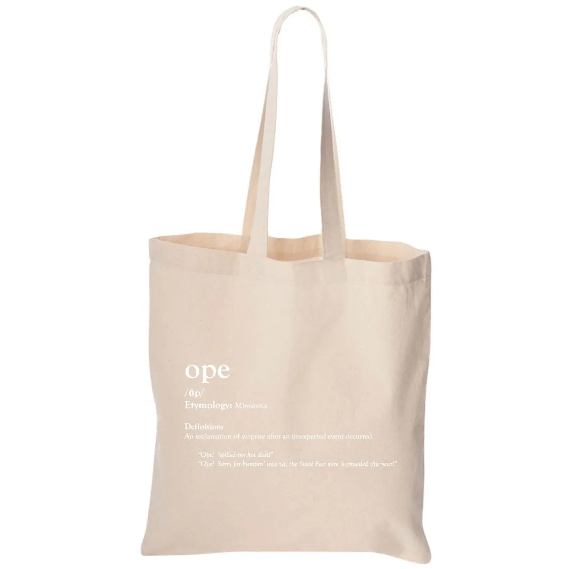Ope Minnesota Canvas Tote Bag