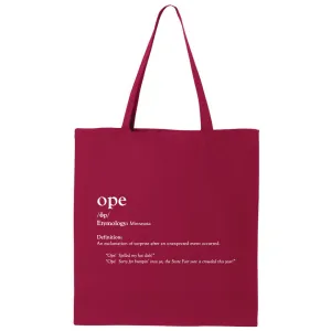 Ope Minnesota Canvas Tote Bag