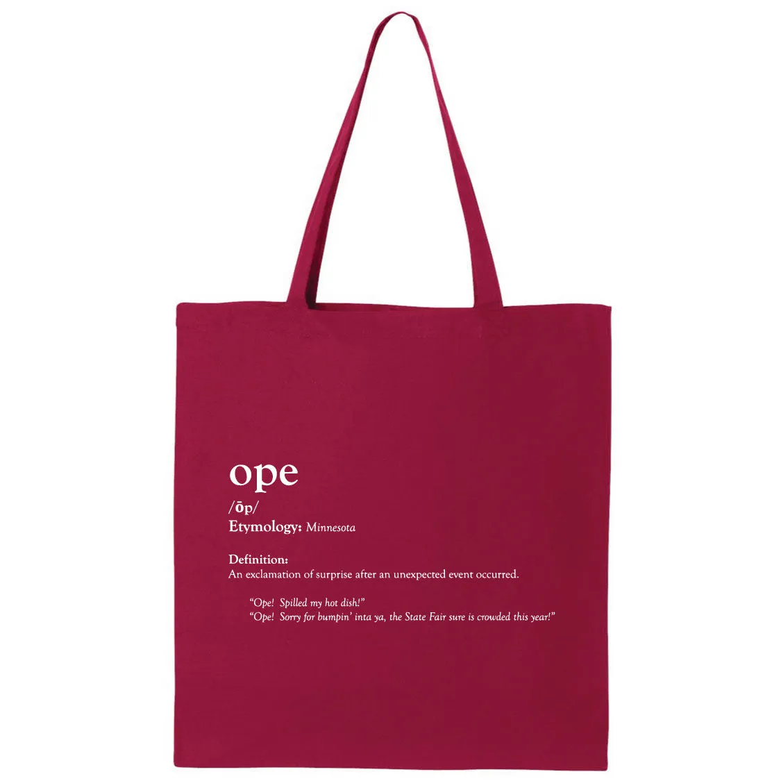 Ope Minnesota Canvas Tote Bag