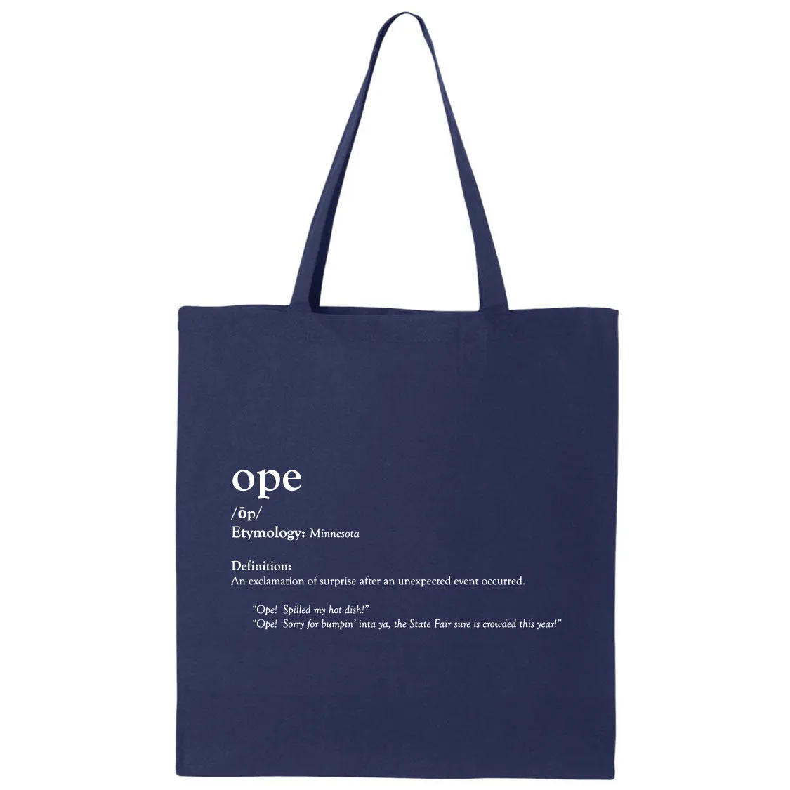 Ope Minnesota Canvas Tote Bag