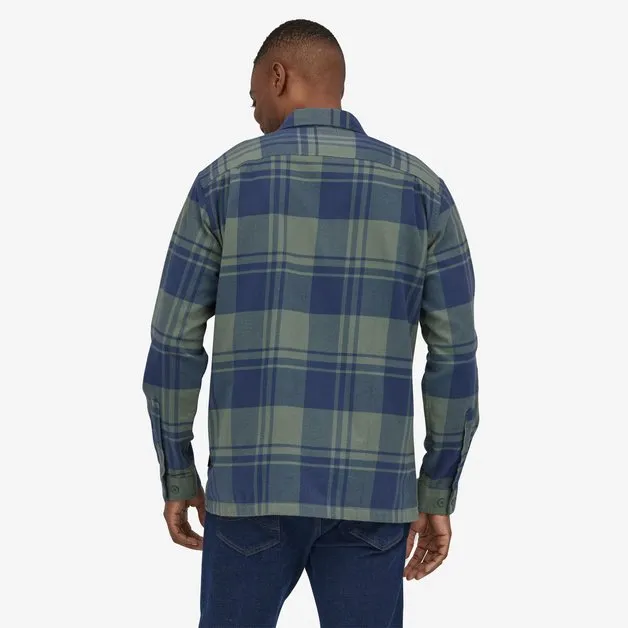 Patagonia M's Organic Cotton MW Fjord Flannel L/S Shirt-Live Oak: Hemlock Green