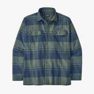 Patagonia M's Organic Cotton MW Fjord Flannel L/S Shirt-Live Oak: Hemlock Green