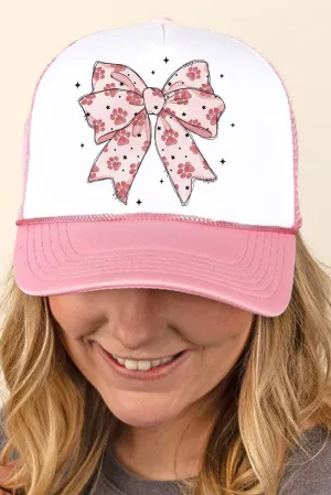 Pawfectly Coquette Foam Mesh Back Trucker Cap