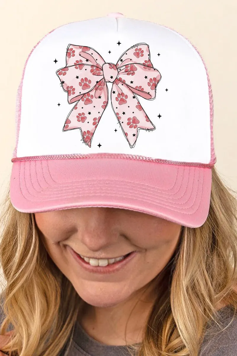 Pawfectly Coquette Foam Mesh Back Trucker Cap