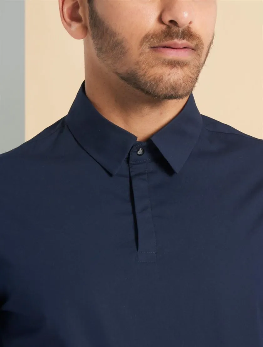 Perona   -   Mens-Shirts-Shirts-Lane-Pma-Ss24-313-S-Navy