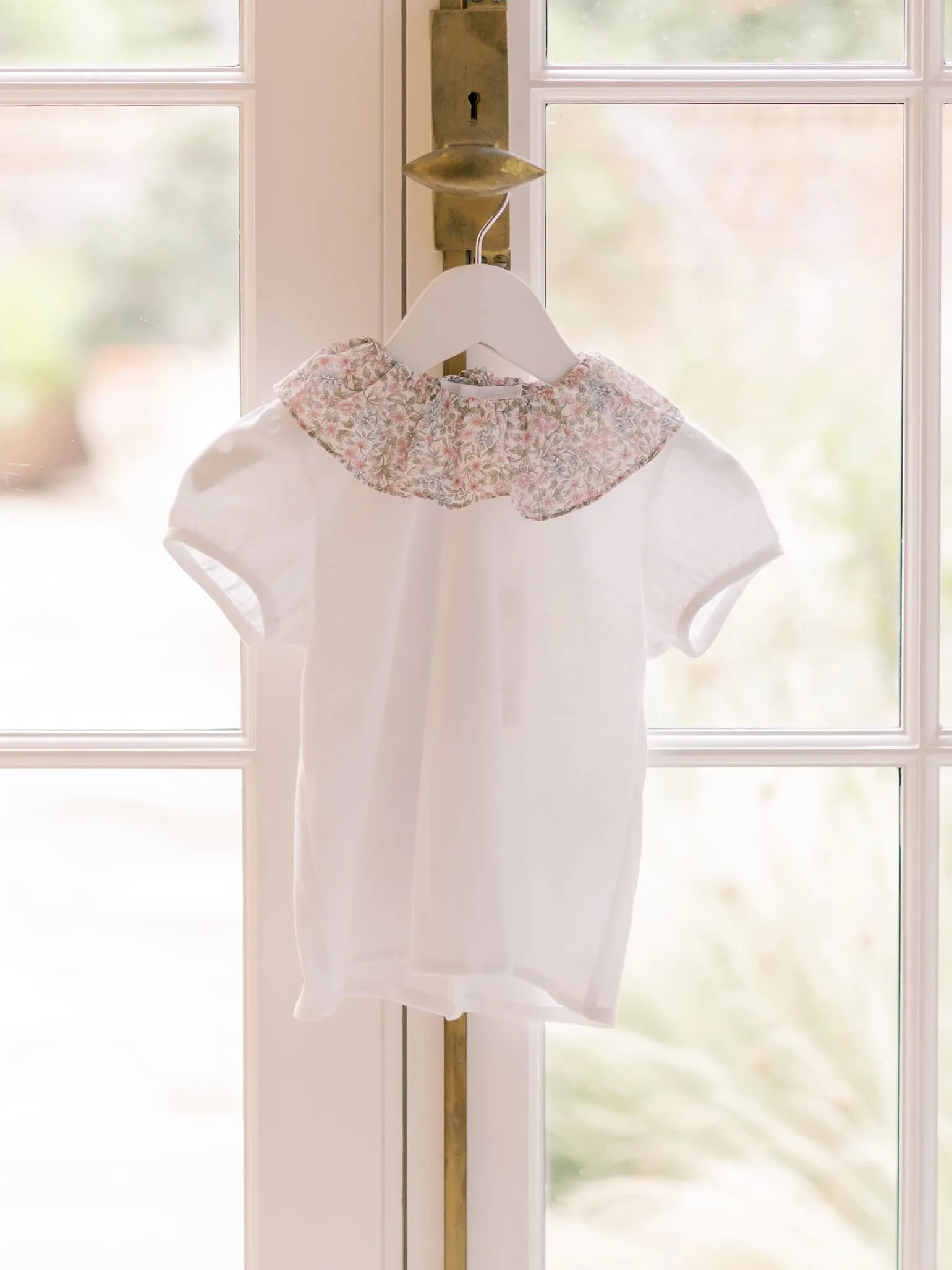 Pink Floral Savana Cotton Baby Girl Top