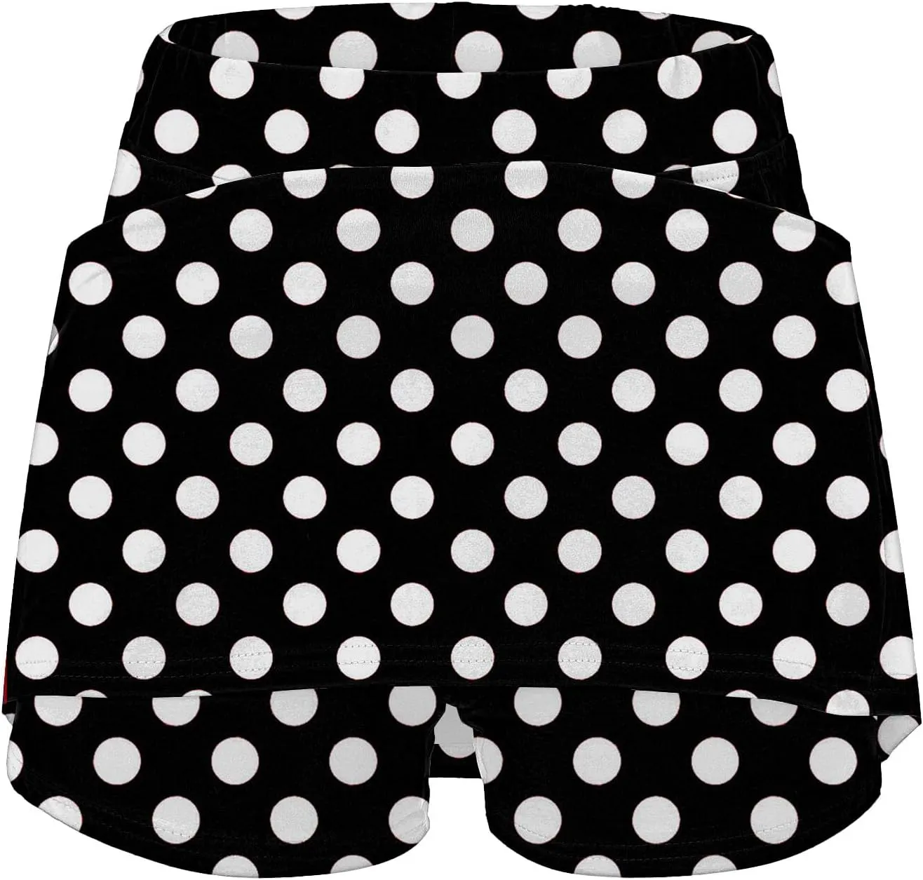 Polka Dots Skorts for Women Plus Size Tummy Control Hight Waisted Tennis Skirts Workout Yoga Shorts with Pockets