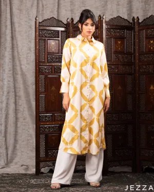 Printed Satin Midi Top 62031
