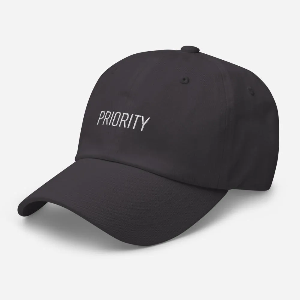 Priority Embroidered Unisex Baseball Cap