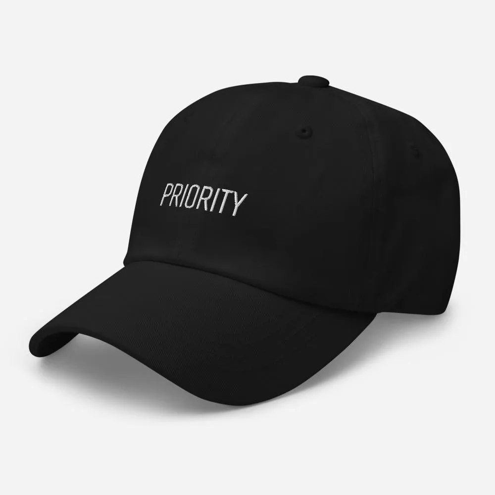 Priority Embroidered Unisex Baseball Cap