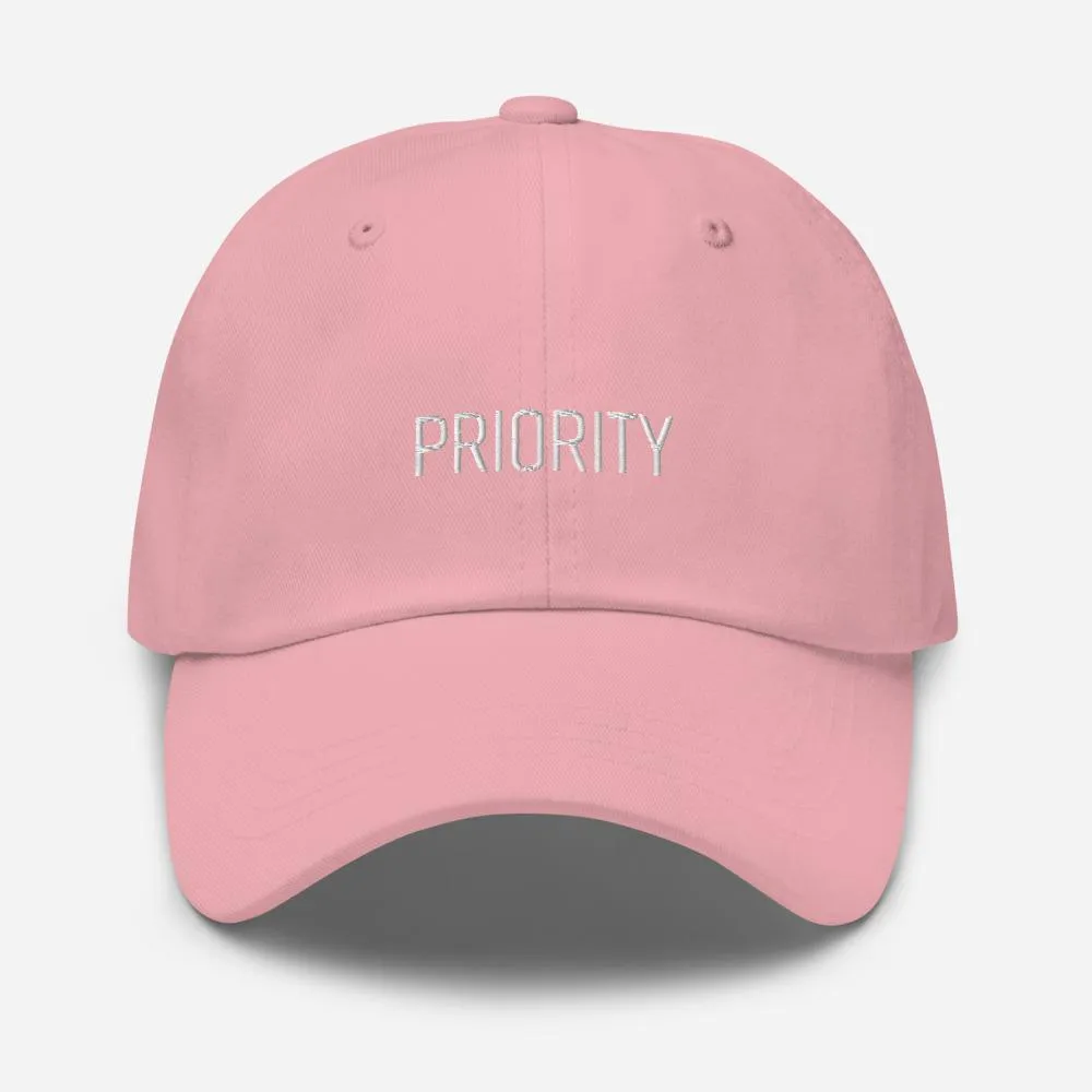 Priority Embroidered Unisex Baseball Cap