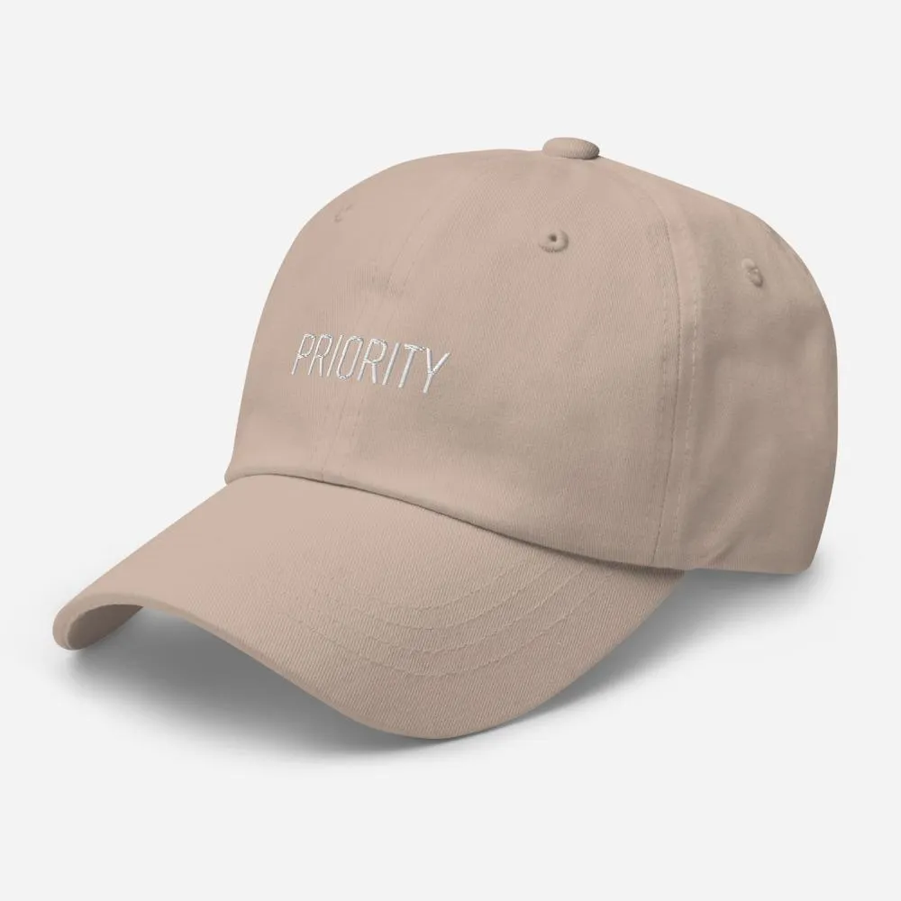 Priority Embroidered Unisex Baseball Cap