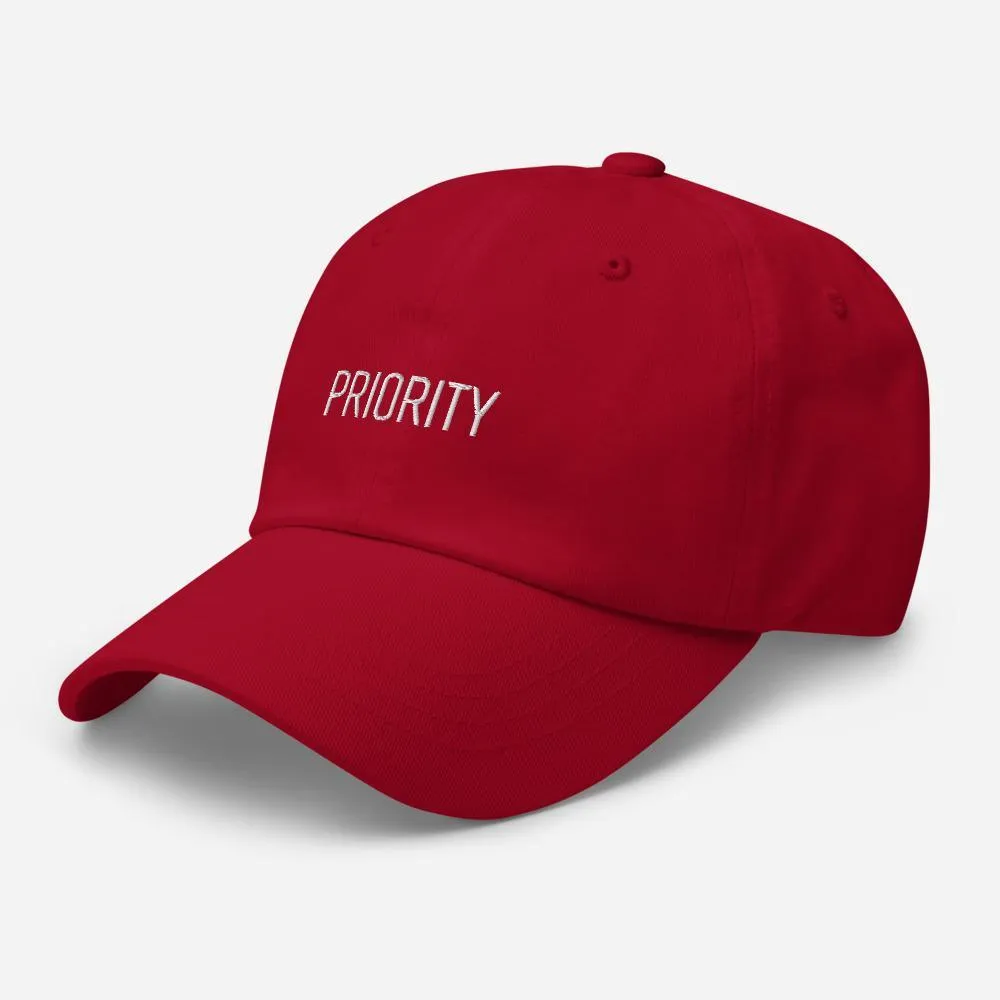 Priority Embroidered Unisex Baseball Cap