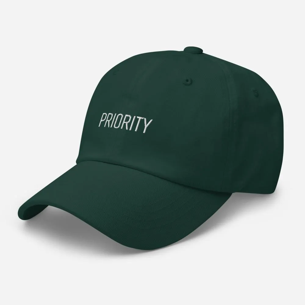 Priority Embroidered Unisex Baseball Cap