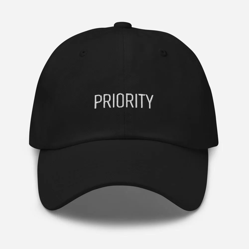 Priority Embroidered Unisex Baseball Cap