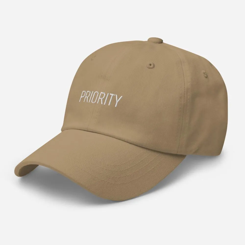 Priority Embroidered Unisex Baseball Cap