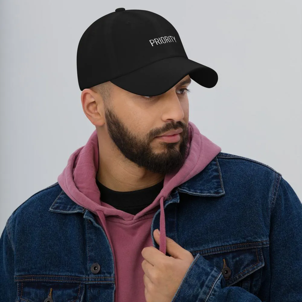 Priority Embroidered Unisex Baseball Cap
