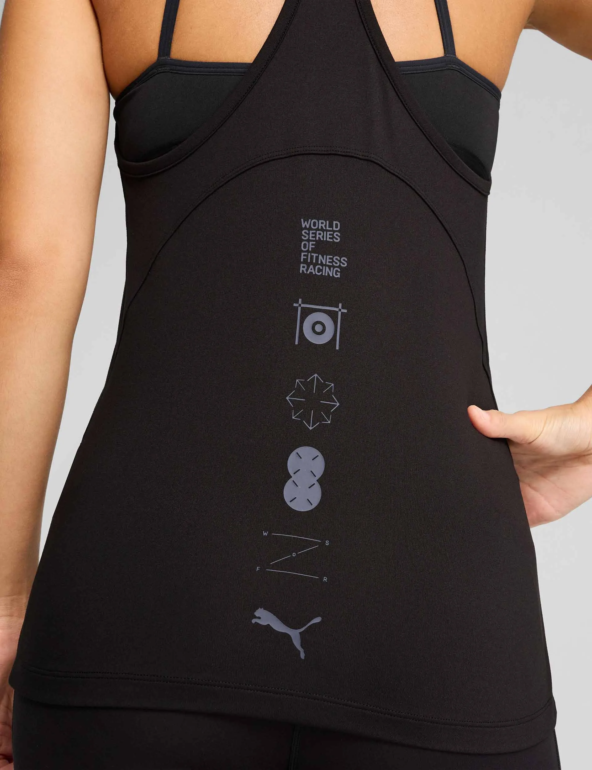 Puma x Hyrox Cloudspun Racerback Tank - Black