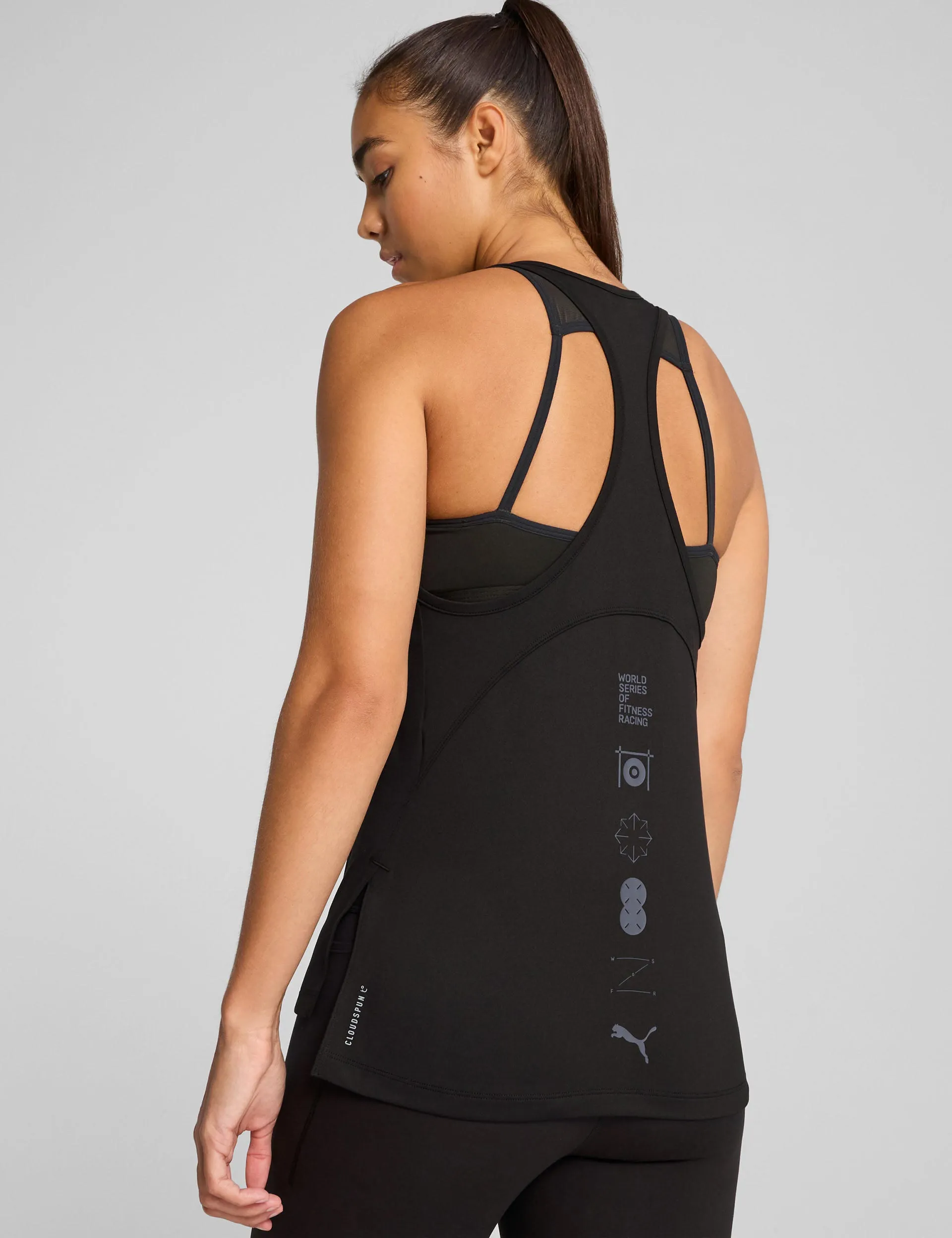 Puma x Hyrox Cloudspun Racerback Tank - Black