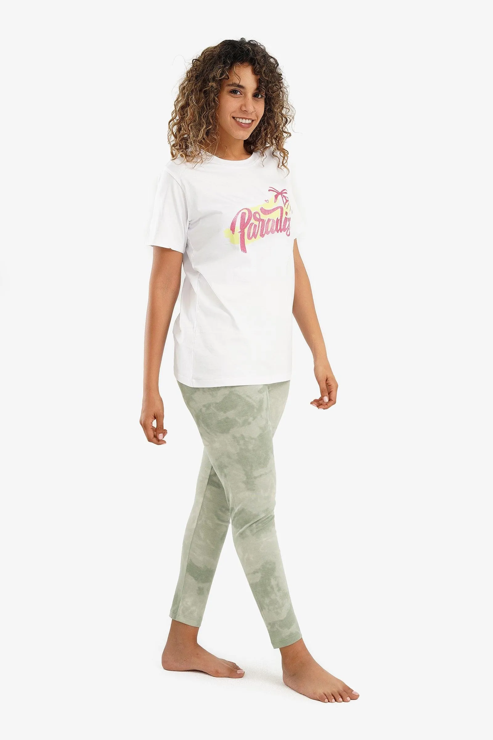Pyjama Set with Slim Pants