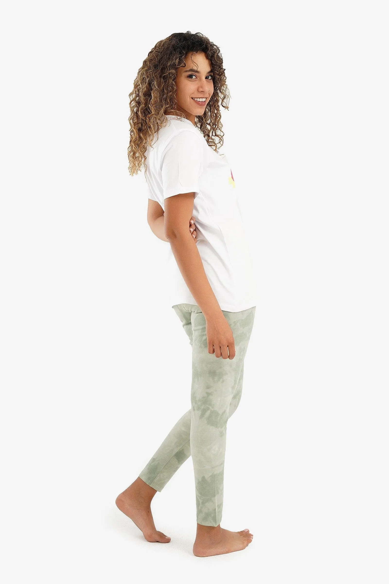 Pyjama Set with Slim Pants