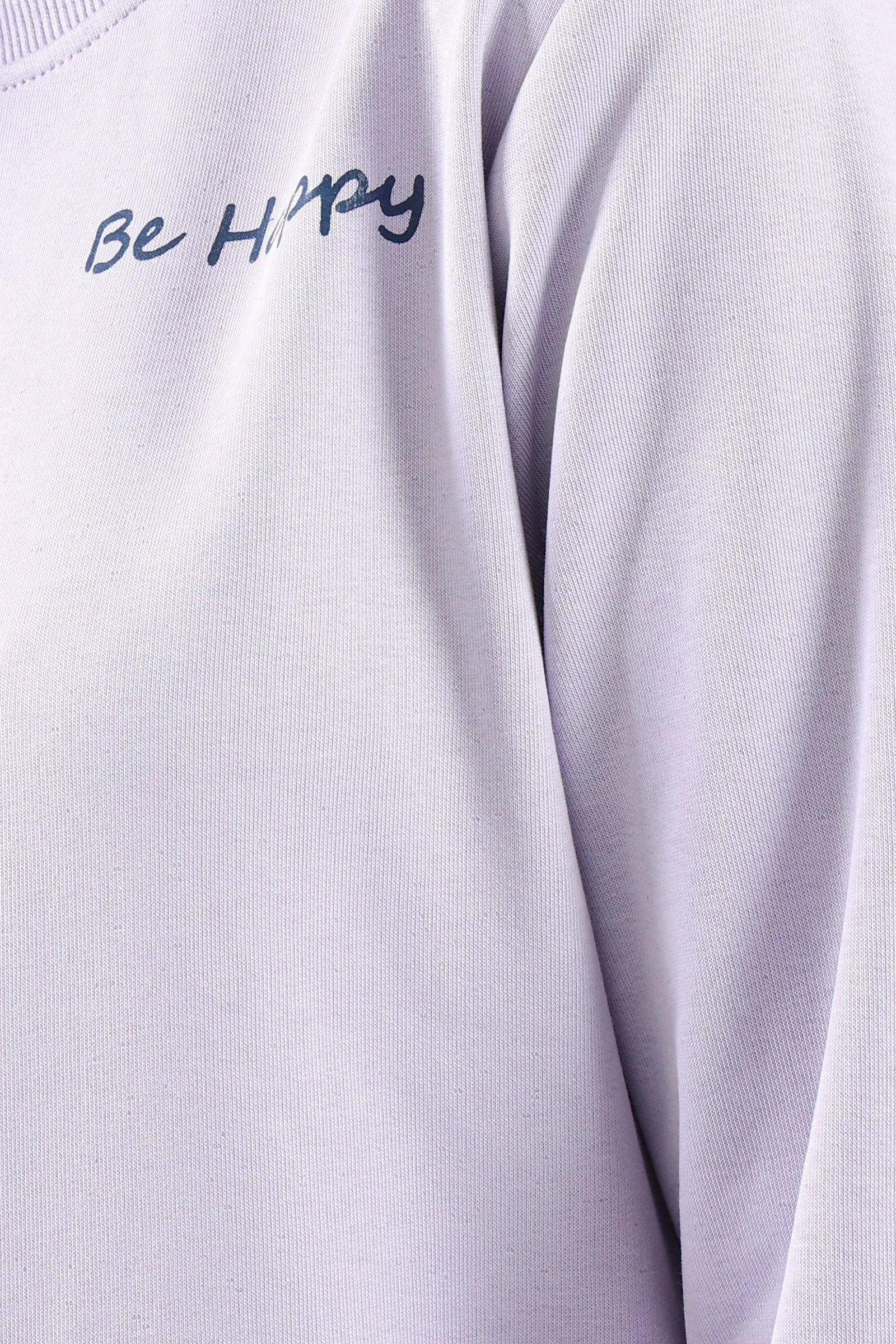 "Be Happy" Printed Pyjama Set