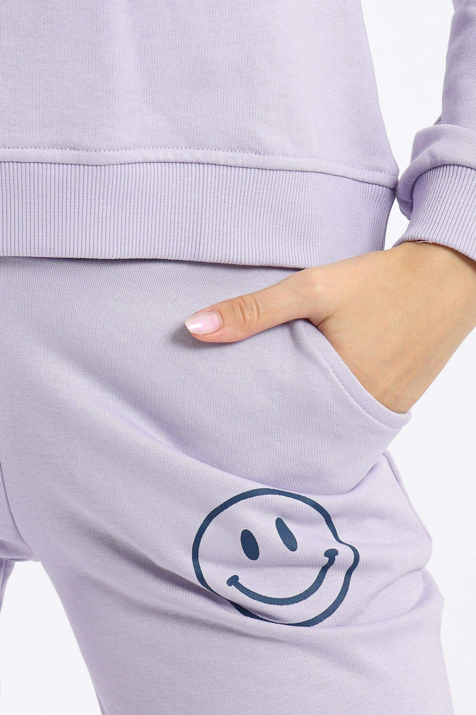 "Be Happy" Printed Pyjama Set