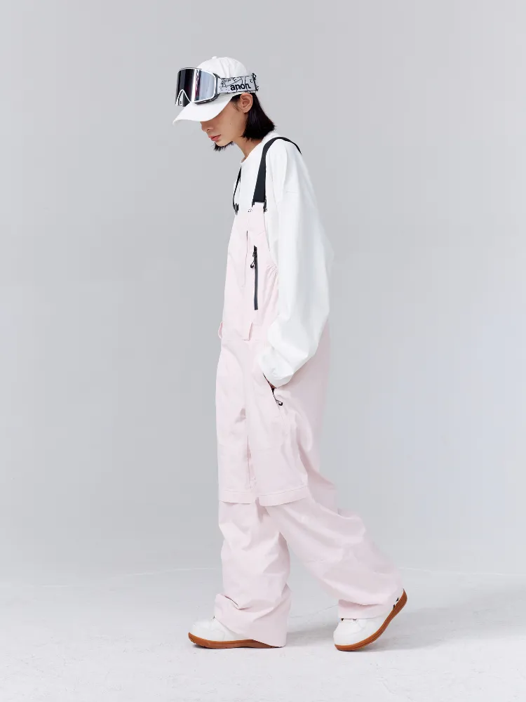 RandomPow Pink 3L Pro Backcountry Snow Bibs - Unisex