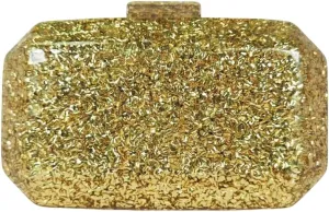 RomanticDesign Women Acrylic Evening Handbag Glitter Marble Clutch Purse Chain Crossbody Bag for Wedding Cocktail Banquet