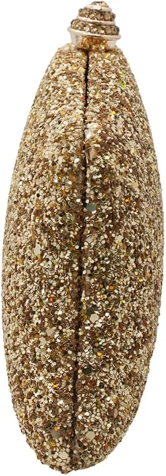 RomanticDesign Women Glitter Evening Bag Sequin Wedding Handbag Cocktail Prom Party Shiny Clutch Purse