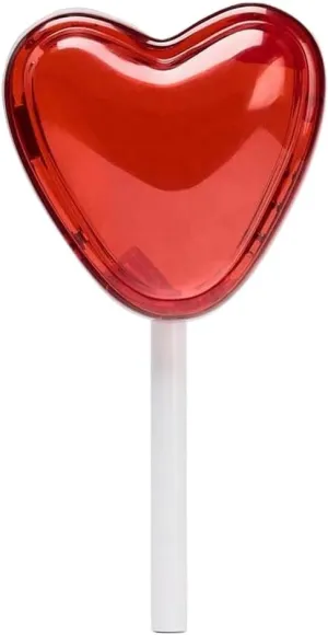 RomanticDesign Women Unique Acrylic Clutch Purse Stylish Transparent Heart & Lollipop Evening Bag for Party Prom