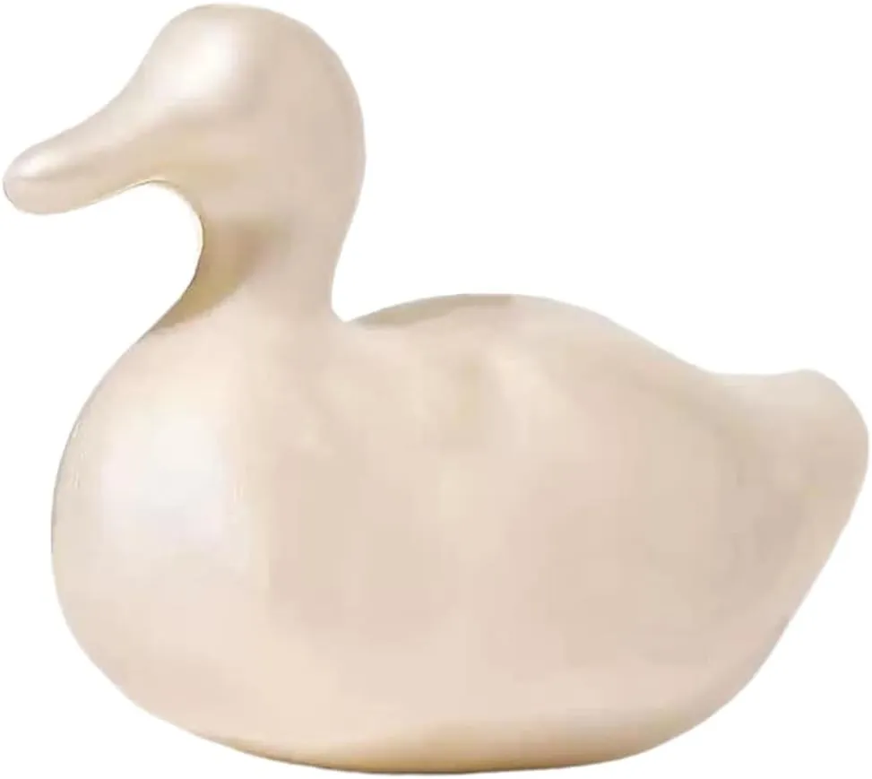 RomanticDesign Women Unique Duck Shape Clutch Purse Shiny Marble Purse Wedding Prom Party Evening Handbag