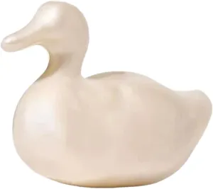 RomanticDesign Women Unique Duck Shape Clutch Purse Shiny Marble Purse Wedding Prom Party Evening Handbag