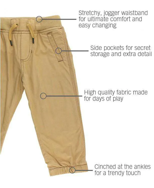 RuggedButts ~ Khaki Chino Jogger Pant