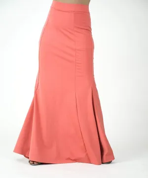 Salmon Pencil Skirt
