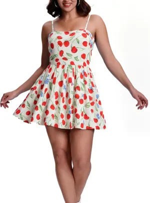 SeSe Code Summer Dresses for Women Spaghetti Strap Mini Sun Dress Casual Beach Sundress with Pockets