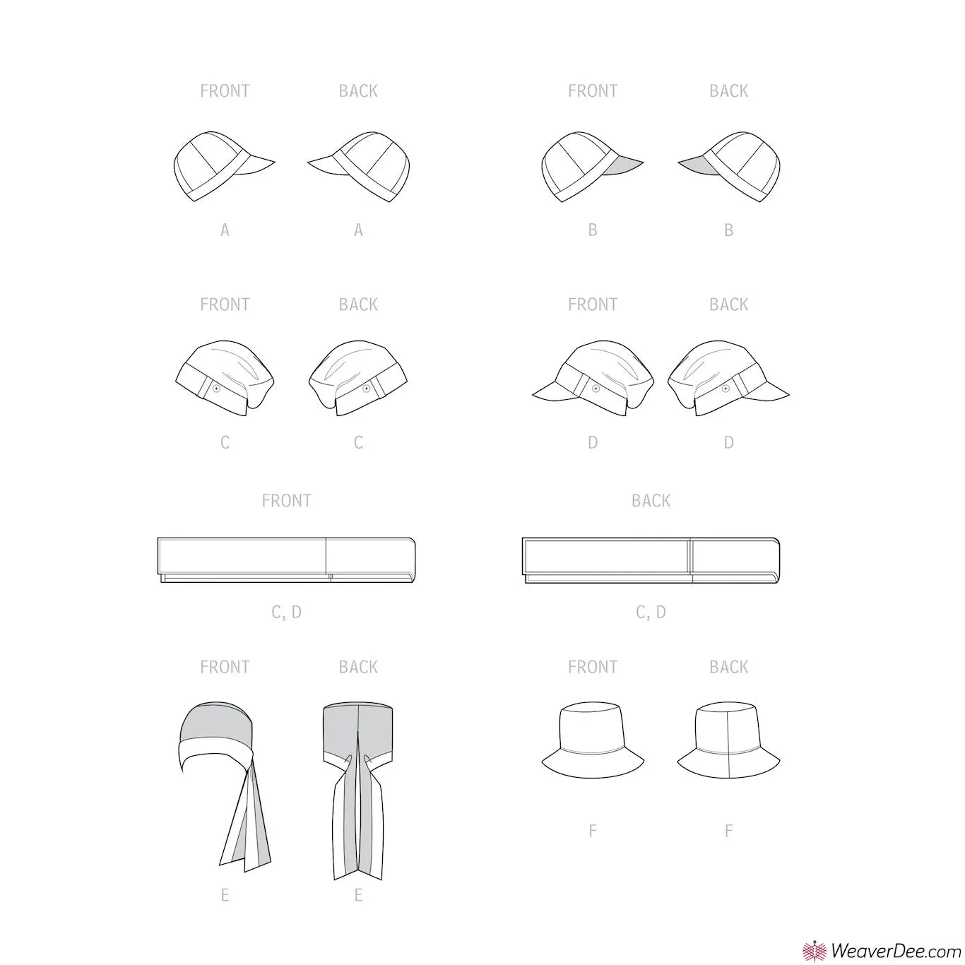 Simplicity Pattern S9491 Chemo Head Coverings