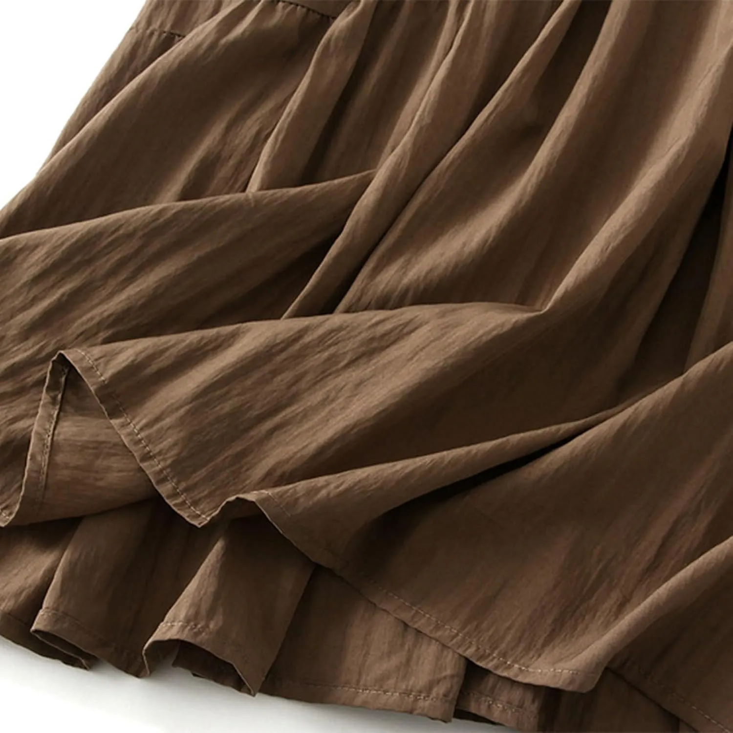 Skirts for Women Trendy Summer 2024 Midi Skirt High Waisted Boho Beach Casual Pleated A-Line Swing Flowy Long Skirts
