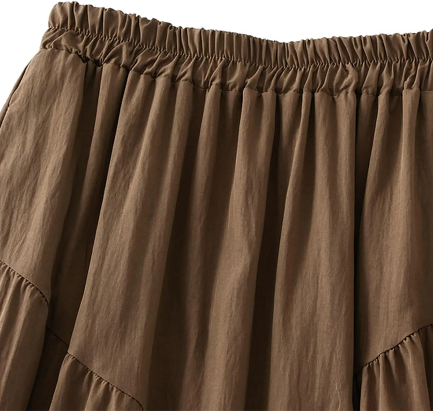 Skirts for Women Trendy Summer 2024 Midi Skirt High Waisted Boho Beach Casual Pleated A-Line Swing Flowy Long Skirts
