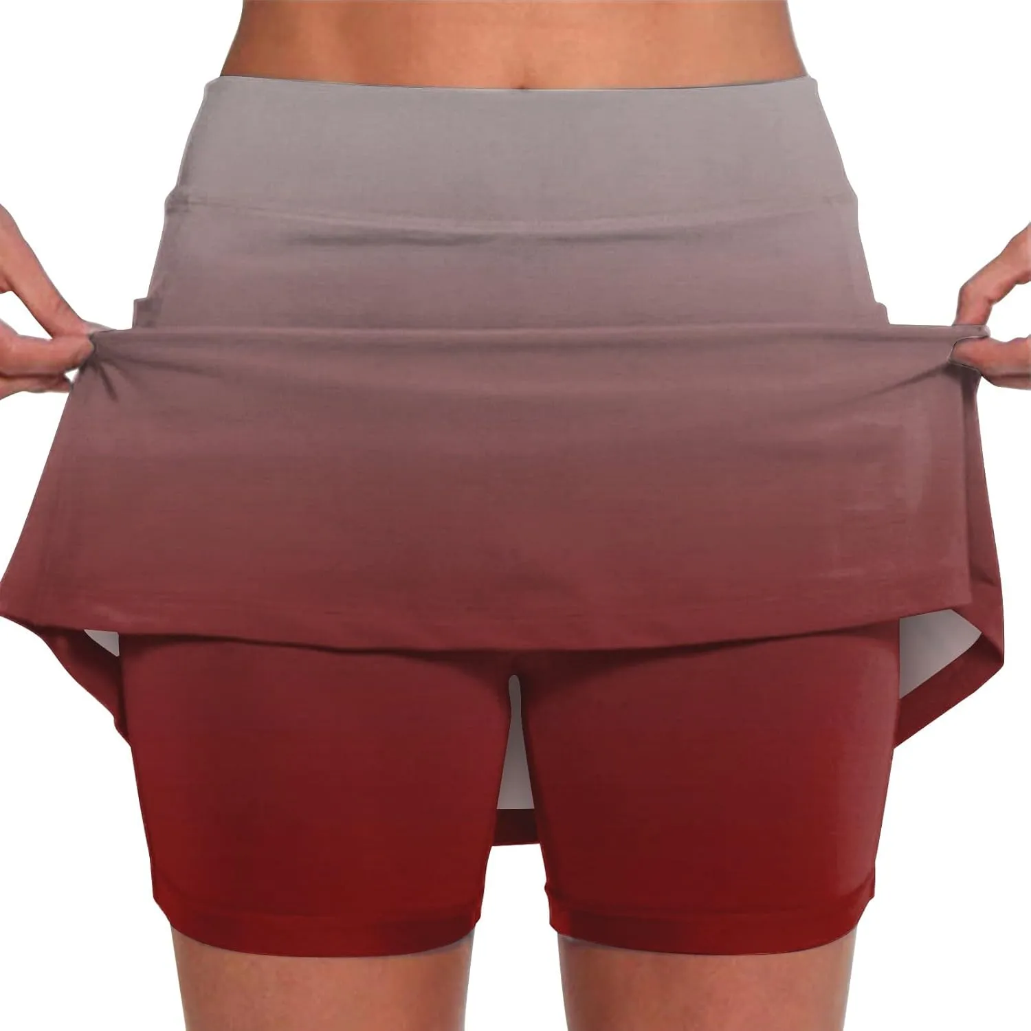 Skorts for Women Plus Size Shorts,Women's Knee Length Skorts Skirts Tennis Athletic Golf Causal Skort with Pockets