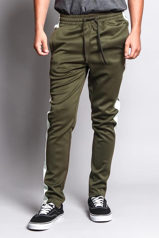 Slim Fit Striped Track Pants