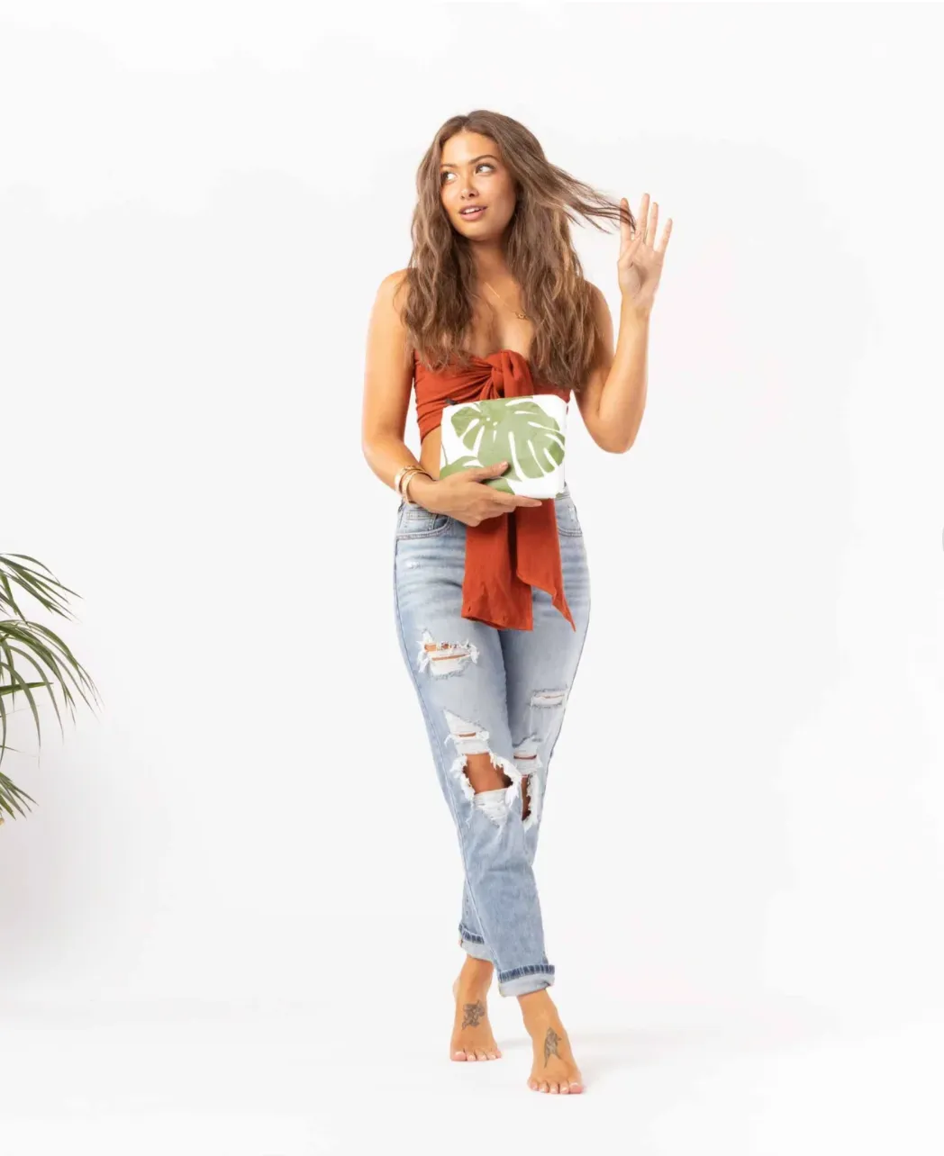 Small Pouch - Monstera