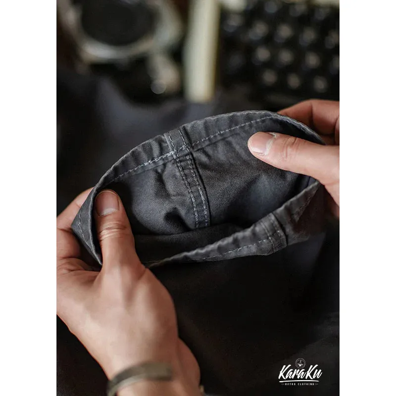 Solid Color Cotton Chino Pants