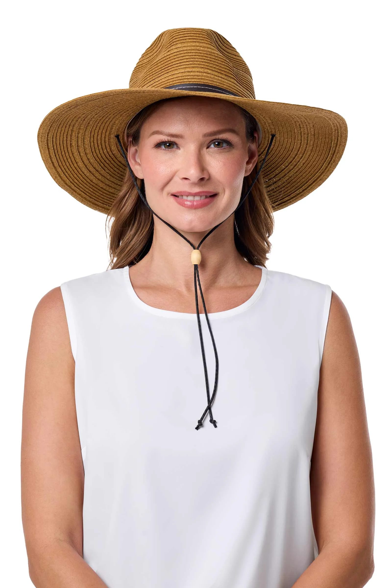 Sun Hat with Chin Cord - Tempe | Tan