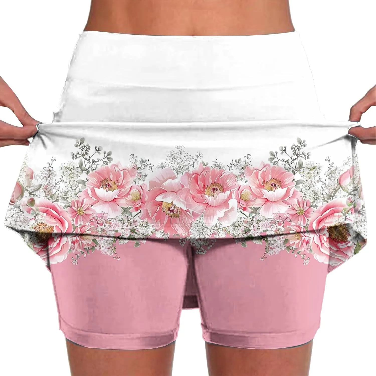 TANGNADE Womens Skorts Dressy Casual Summer Shorts Plus Size Athletic Skorts for Women Running Tennis Workout Outfits
