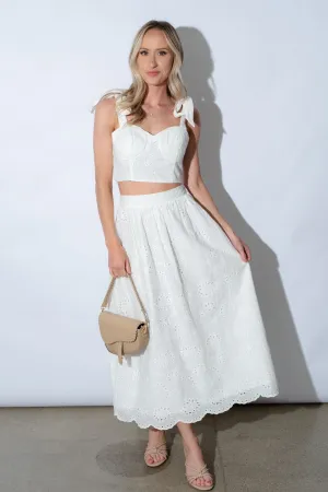 Tayla Eyelet Skirt