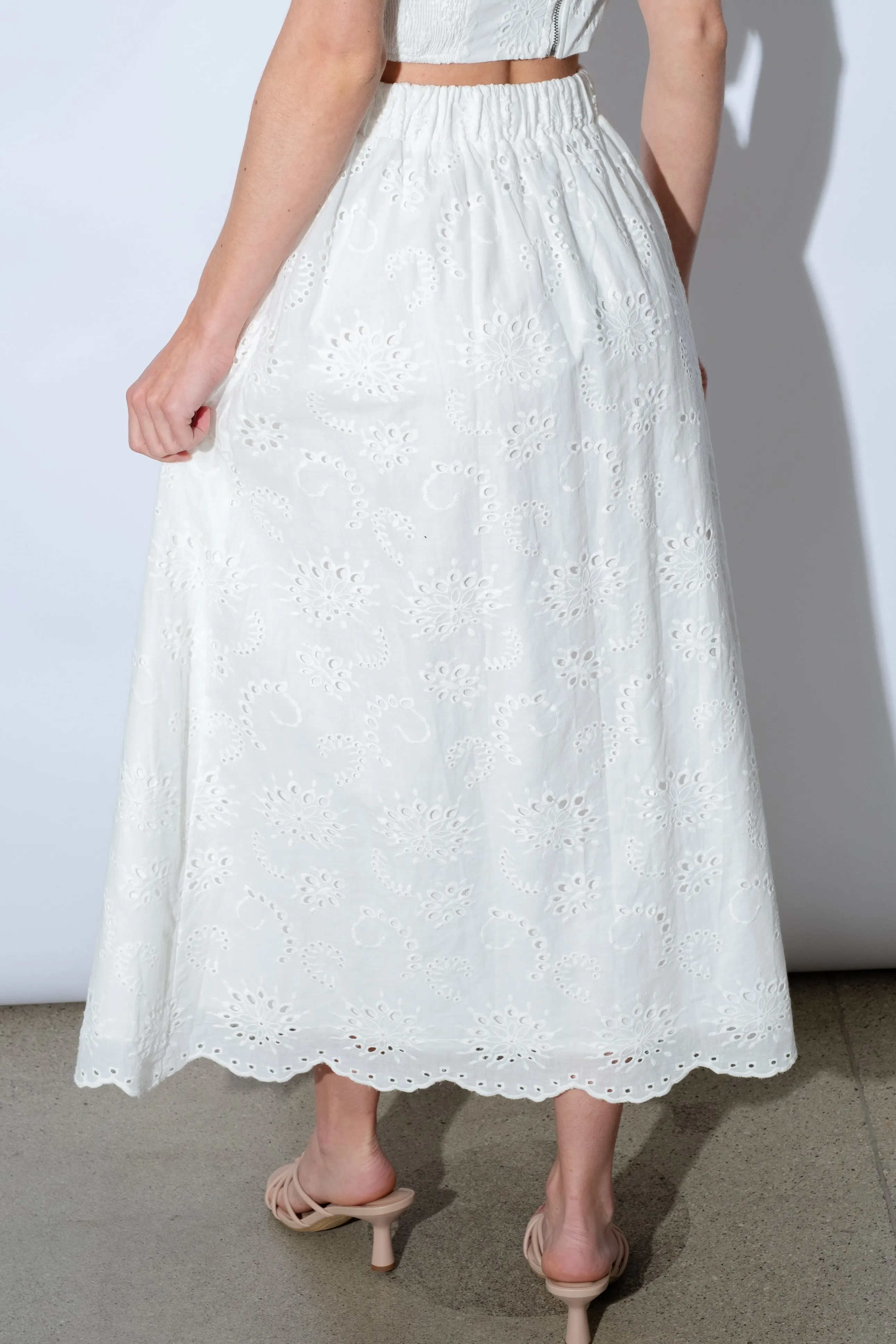 Tayla Eyelet Skirt