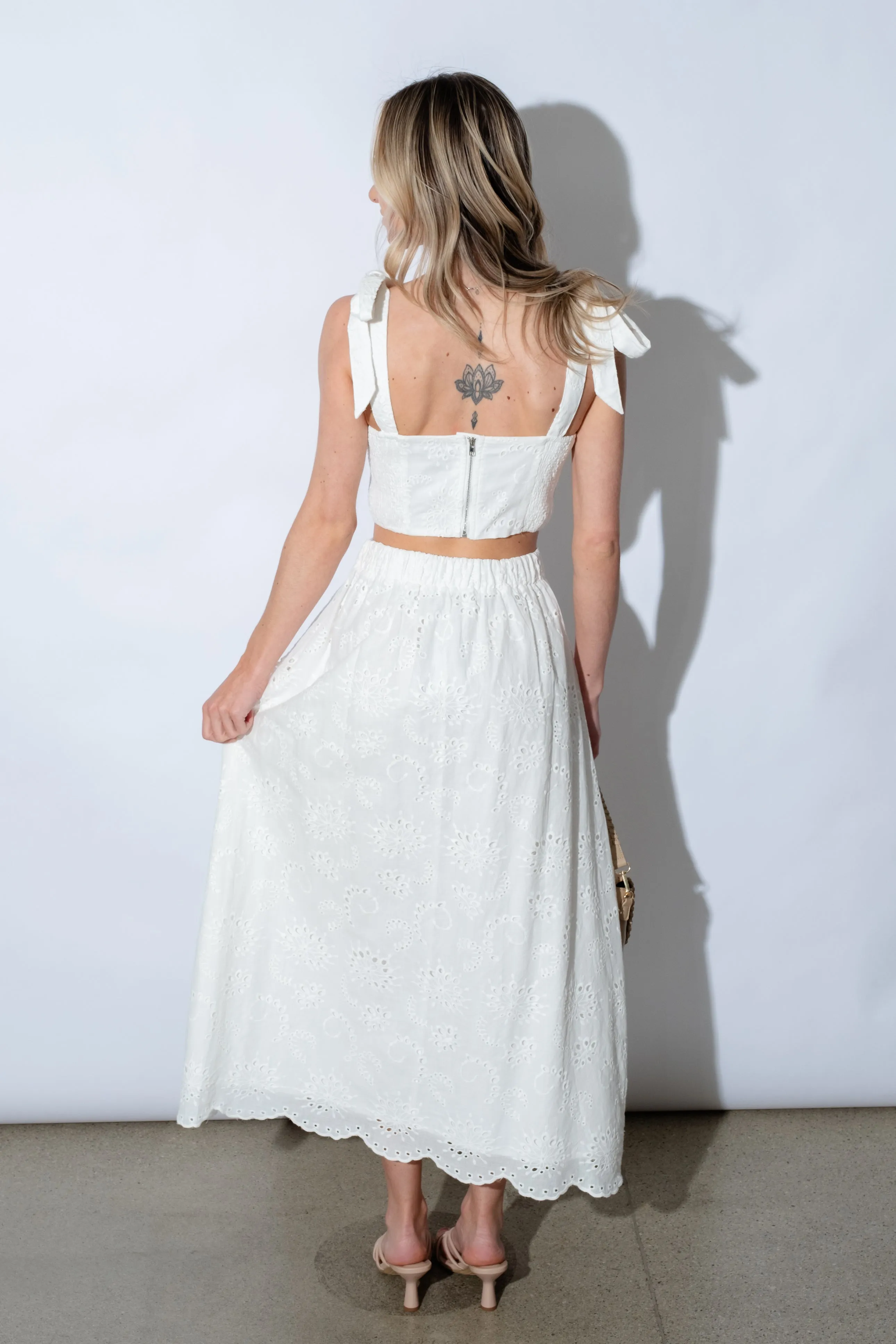 Tayla Eyelet Skirt