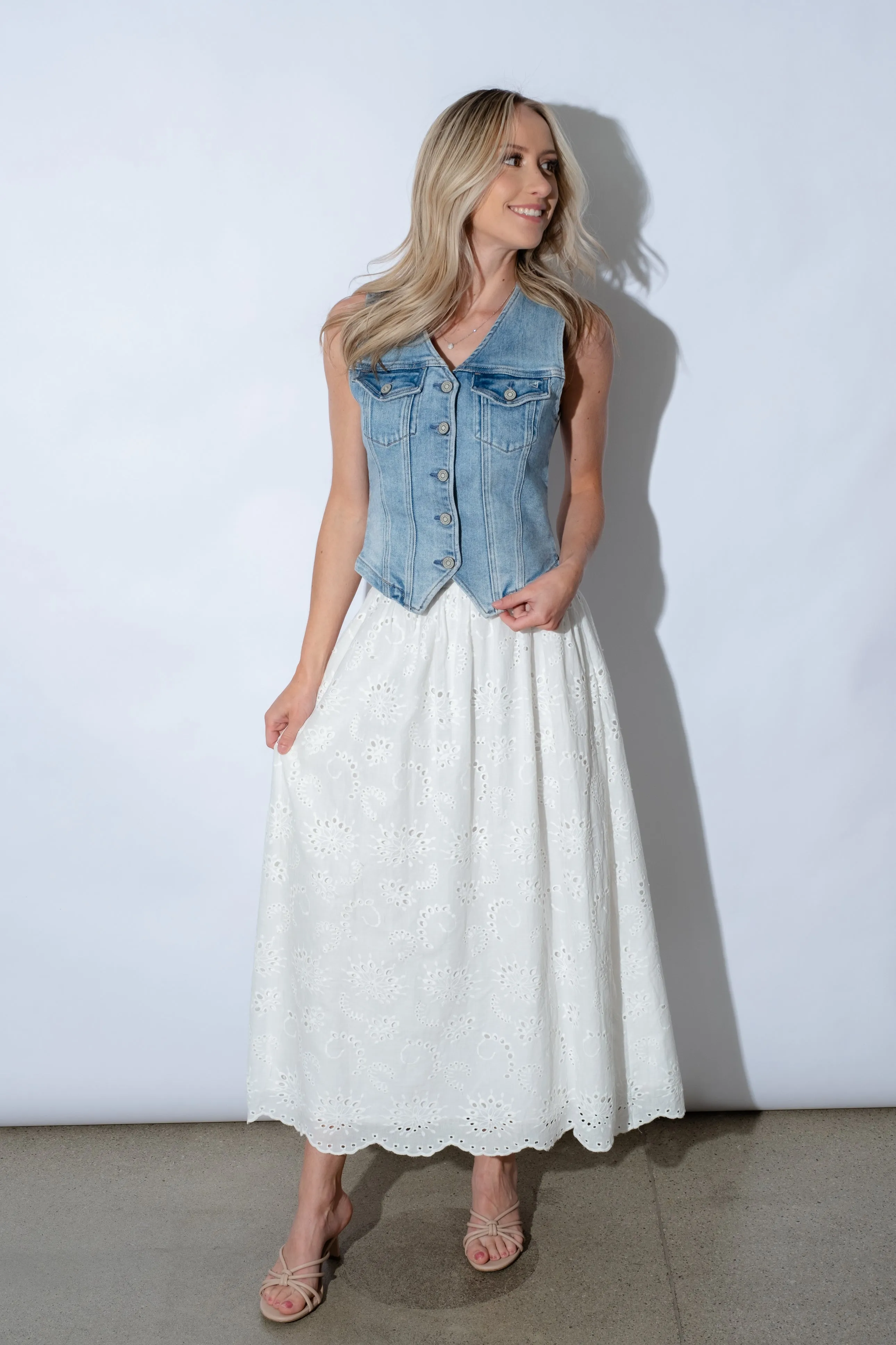 Tayla Eyelet Skirt
